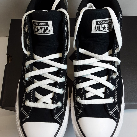 Converse All Star Black Sneakers New - Picture 1 of 7